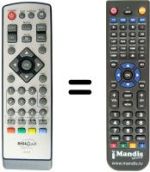 Replacement remote control DIGIQUEST 7310 T