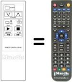 Replacement remote control PR 109