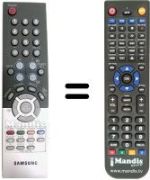 Replacement remote control Samsung WS 32Z306V
