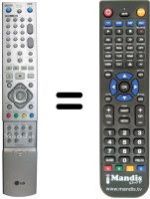 Télécommande équivalente AKB30880601