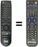 Replacement remote control THES LTV 3210