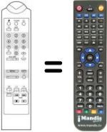 Replacement remote control BBD 901-D2 MAC