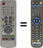 Télécommande équivalente Samsung SYNCMASTER 941 MP