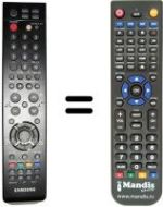 Télécommande équivalente Samsung LE 40M91