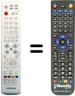 Télécommande équivalente Samsung LE 40R81W