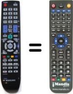 Télécommande équivalente Samsung PS 42B450