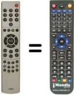 Replacement remote control NordMende NM 42 065 DMD