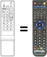 Télécommande équivalente CT-9292