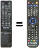 Télécommande équivalente Toshiba 2503 SF