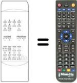 Télécommande équivalente Atlantic CTV 3715
