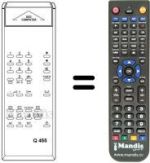 Télécommande équivalente DIGICOMPUTER Q 455