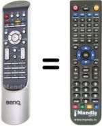 Télécommande équivalente Benq DV 3750