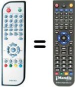 Replacement remote control IDATA TV-DST210