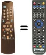 Télécommande équivalente DVB 710 C.I