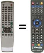 Télécommande équivalente DVD 3151