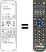 Télécommande équivalente Daewoo DVR 4167 D / P