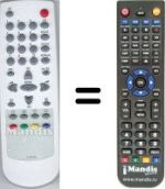 Télécommande équivalente Daewoo DTH 29