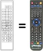 Replacement remote control UNIVERSUM 7257777
