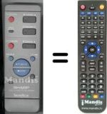 Replacement remote control Sharp VC MH69 GM