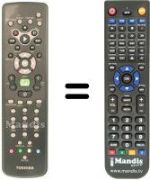 Replacement remote control Toshiba MEDIACENTER