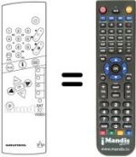 Replacement remote control Grundig T 55-845 FR