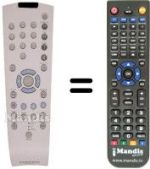 Télécommande équivalente Grundig GV-5153 HIFI