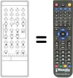 Replacement remote control IR 2030 M