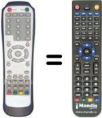 Replacement remote control THES THL TW32D88S (ver. 2)