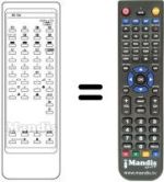 Télécommande équivalente JXHD