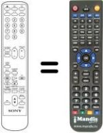 Télécommande équivalente Sony KV-V 1430 P