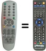 Télécommande équivalente LG 6710V00061M