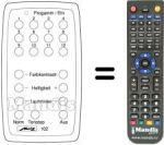 Télécommande équivalente MECATRON 102