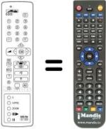 Télécommande équivalente MECATRON 6305