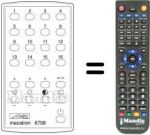 Gleichwertige Fernbedienung MECATRON 6708