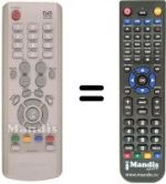 Télécommande équivalente DIGITENNE