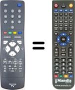 Télécommande équivalente JVC AV 29 QT4SU