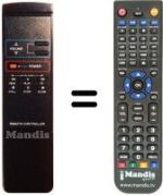 Replacement remote control Multitech MV 2500
