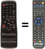Télécommande équivalente Funai 21A-600 A