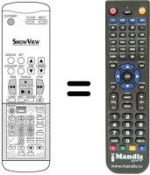 Télécommande équivalente NR-2559M-SESA