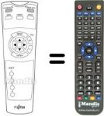 Télécommande équivalente Fujitsu PDS 4222