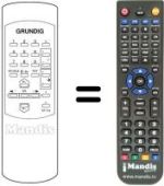 Replacement remote control Grundig P 37-838 VNM