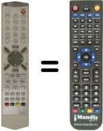 Télécommande équivalente Daewoo DDT 14 H9