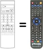 Télécommande équivalente RC 56