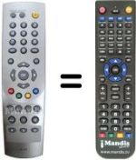 Gleichwertige Fernbedienung Humax UM-FOX C