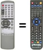 Télécommande équivalente TEAK PLD 1800