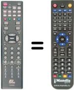 Gleichwertige Fernbedienung EASY LIVING EL 2709 HDMI