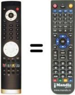 Replacement remote control Nikkei NK 32751 D