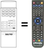 Télécommande équivalente RC 304