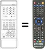 Télécommande équivalente RC 658