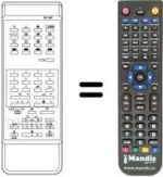 Télécommande équivalente Sanyo CEP 2557